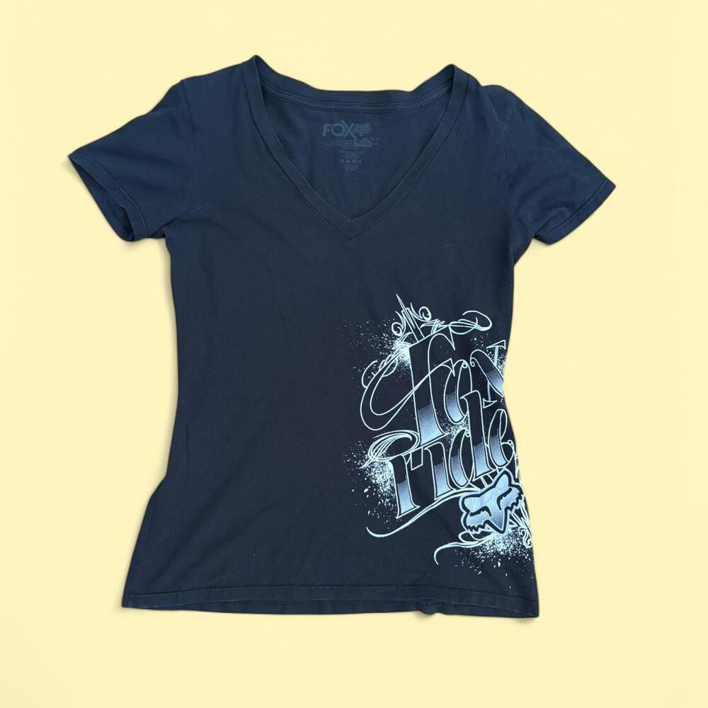 Edgy y2k Fox Riders tee